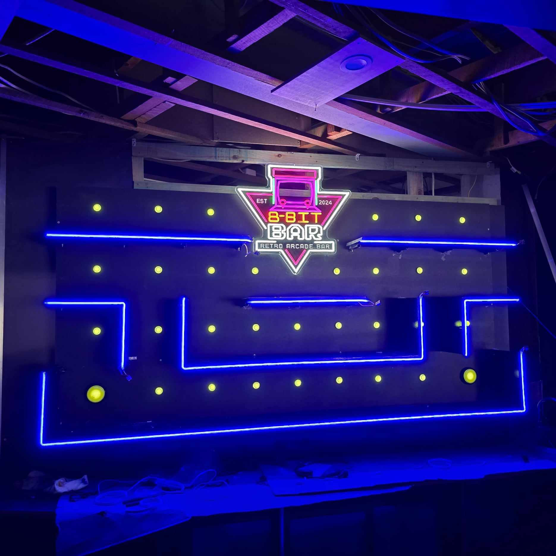 8-Bit Bar Background