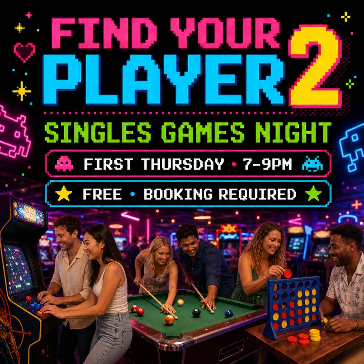Find Your Player 2 Singles Games Night at 8 Bit Bar